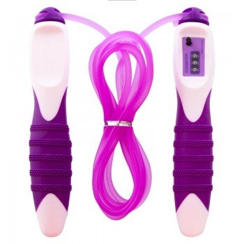 Скакалка со счетчиком и PVC жгутом SP-Sport JPL-1233 (l-2,8м, d-5мм, цвета в ассортименте)