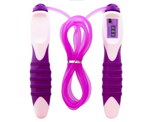 Скакалка со счетчиком и PVC жгутом SP-Sport JPL-1233 (l-2,8м, d-5мм, цвета в ассортименте)