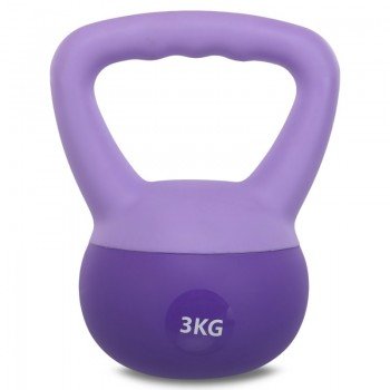 Гиря мягкая SP-Sport SOFT KETTLEBELL FI-0122-3 3кг (верх-PVC+TPR, наполнитель-песок, цвета в ассортименте)