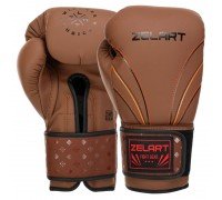 Перчатки боксерские на липучке композитная кожа ZELART BO-3843 (размер 10-14oz, цвета в ассортименте)