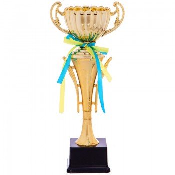 Кубок спортивный наградной SP-Sport Best C-8895A (пластик, h-34см, b-14см, d чаши-9см, золото)