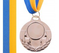 Заготовка медали спортивной с лентой SP-Sport AIM ø5см C-4846 (металл, 25g, 1-золото, 2-серебро, 3-бронза)