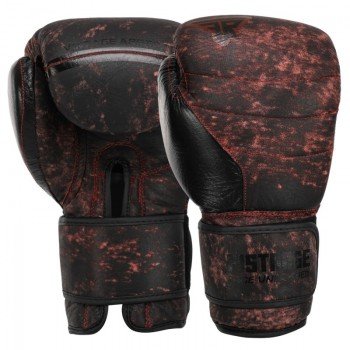 Перчатки боксерские кожаные FISTRAGE VL-6452 (размер 10-14oz, коричневый)