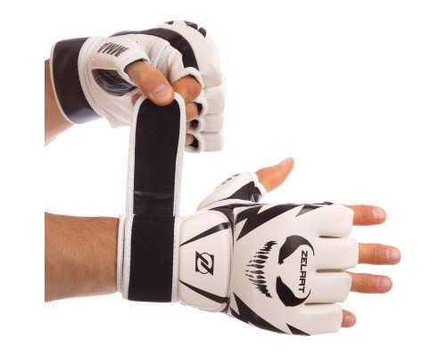 Перчатки для смешанных единоборств MMA PU ZELART BO-1374 (р-р S-XL, цвета в ассортименте)