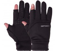 Перчатки для охоты и рыбалки (перчатки спиннингиста) SP-Sport BC-9240 (PL,  размер универсальный, черный)