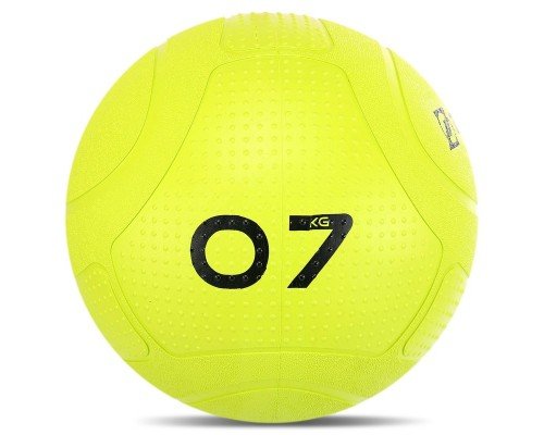 Слэмбол мяч набивной для кроссфита и фитнеса Slam Ball Mdbuddy FI-1774-7 7кг (резина, наполнитель песок, салатовый) MD12133