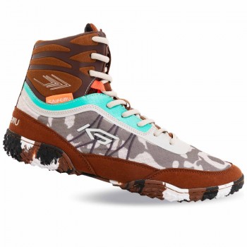 Борцовки Wrestling SAIFEINU 240781L-2 размер 40-45 (верх-PU, PL, низ-PU, бордовый)