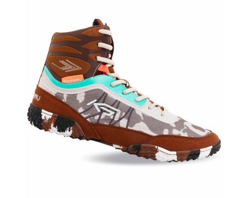 Борцовки Wrestling SAIFEINU 240781L-2 размер 40-45 (верх-PU, PL, низ-PU, бордовый)