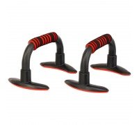 Упоры для отжиманий 2штуки SP-Sport DCF-18 PUSH-UP BAR (пластик, ручка неопрен, р-р 24x15,5х16см)
