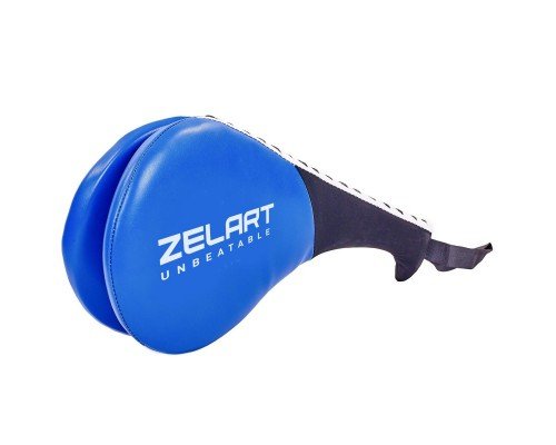 Ракетка хлопушка для тхэквондо двойная PU 1штука Zelart BO-5489 (PVC, наполнитель-пенополиуретан, цвета в ассортименте)