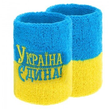 Напульсник спортивный махровый от пота на запястье 1штука УКРАЇНА Єдина BC-9279 (хлопок, полиэстер, безразмерный, цвета в ассортименте)