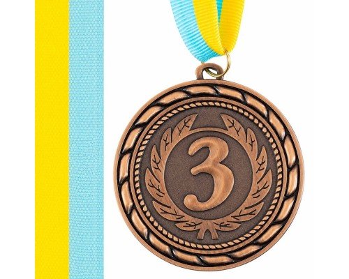 Медаль спортивная с лентой SP-Sport ø7см C-6846 (металл, 40g, 1-золото, 2-серебро, 3-бронза)