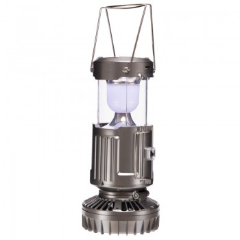 Фонарь кемпинговый светодиодный переносной с вентилятором SP-Sport 9399F (пластик, на аккамуляторе, серый)