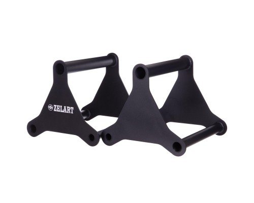 Брусья мобильные паралетсы упоры для отжиманий (2шт) Zelart PUSH-UP BAR TA-2276 (металл, размер 37х33х33см, черный)