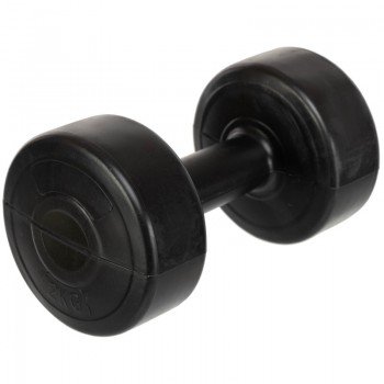Гантель для фитнеса с PE покрытием 1штука Zelart TA-4759-2 (1x2кг) (1шт, цвета в ассортименте)