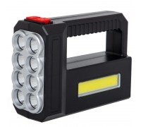 Фонарь-прожектор переносной X-BALOG LF-1780 (пластик, 8 LED, COB, USB-вход, солнечная батарея, р-р 9,5х13,4см)