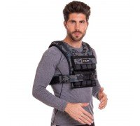 Жилет утяжелитель с регулируемым весом Zelart WEIGTH VEST TA-7817-16 1-16кг (кордура, наполнитель-металлические бруски, камуфляж)
