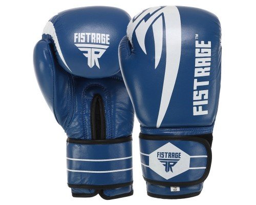 Перчатки боксерские на липучке кожаные FISTRAGE VL-4155 (размер 10-14oz, цвета в ассортименте)