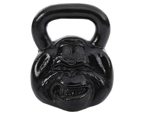 Гиря тренировочная цельная чугунная Iron head Monkey Zelart TA-9930 25кг (чугун, краска, черный)