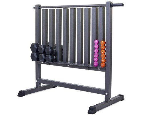 Стойка вертикальная для гантелей Zelart RK2506L (металл, размер 107х68х105см, черный)