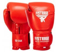 Перчатки боксерские на липучке кожаные FISTRAGE VL-5561 (размер 10-14oz, цвета в ассортименте)