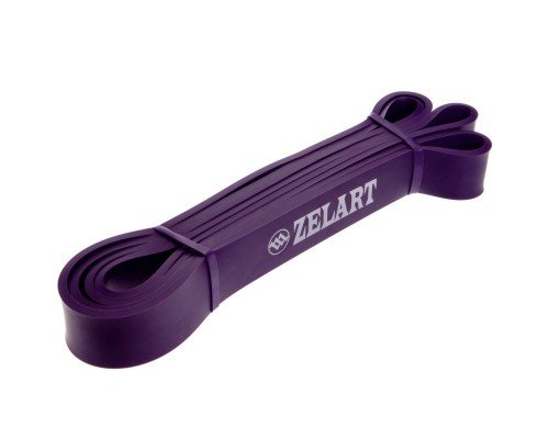 Резина петля для подтягиваний и тренировок лента силовая Zelart POWER BANDS FI-3917-V (латекс, размер 2080x32x4,5мм, жесткость М, фиолетовый)