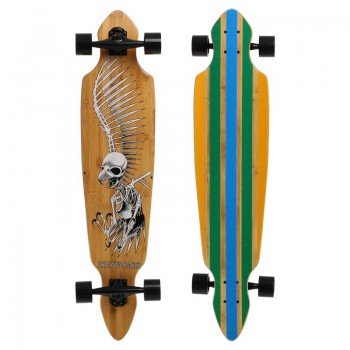 Лонгборд Слалом Slalom из бамбука BAMBOO SP-Sport SK-920 (колесо-PU, размер деки 106x24см, АВЕС-11, цвета в ассортименте)