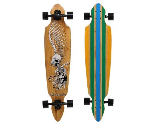 Лонгборд Слалом Slalom из бамбука BAMBOO SP-Sport SK-920 (колесо-PU, размер деки 106x24см, АВЕС-11, цвета в ассортименте)