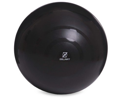 Фитбол мяч для фитнеса сатин ø75см Zelart FI-8225 (PVC, 1200г, черный, ABS технология)