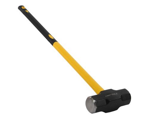 Кувалда стальная молот для кроссфита GYM HAMMER Zelart TA-9635-16LB 16LB (7,3кг) (сталь, полипропилен, TPR, размер 88х20см, черный-желтый)