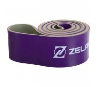 Резина петля для подтягиваний и тренировок лента силовая Zelart POWER LOOP FI-5439-6 (латекс, 2080x64x4,5мм, 581г, фиолетовый)