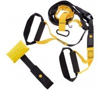 Петли тренировочные SP-Sport FI-6424 (петли подвесные, дверное крепление, DVD, сумка, черный-желтый) FI-3723-02