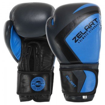 Перчатки боксерские на липучке кожаные Zelart CONTENDER 2.0 VL-8202 (размер 10-14oz, цвета в ассортименте)