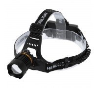 Фонарик налобный X-BALOG BL-8059-2-1-P50 (пластик, LED, на батарейках, черный)
