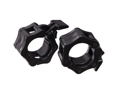 Замки быстросъемные для грифа ø50мм Lock-Jaw PRO 2штуки Zelart TA-4600-50 (пластик, цена за 2шт., черный)