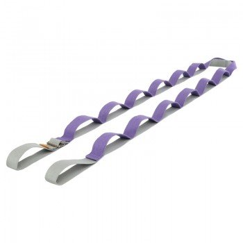 Лента стропа с петлями для растяжки Stretch Strap с дверным якорем SP-Sport PL-1796 (14 петель, полиэстер, размер 310х3,8см, цвета в ассортименте)