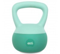 Гиря мягкая SP-Sport SOFT KETTLEBELL FI-0122-4 4кг (верх-PVC+TPR, наполнитель-песок, цвета в ассортименте)