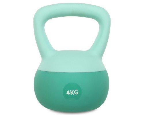 Гиря мягкая SP-Sport SOFT KETTLEBELL FI-0122-4 4кг (верх-PVC+TPR, наполнитель-песок, цвета в ассортименте)