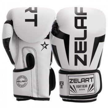 Перчатки боксерские на липучке PU Zelart BO-5698 (размер 6-14oz, цвета в ассортименте)