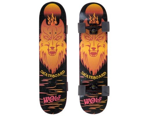 Скейтборд деревянный 31" SP-Sport SK-1246-6 (колесо-PU, размер деки 78x20см, ABEC 7, цвета в ассортименте)