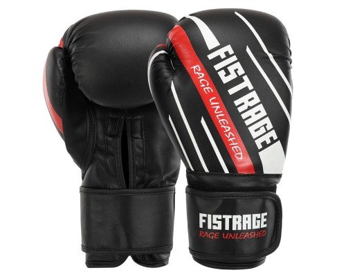 Перчатки боксерские на липучке PVC FISTRAGE VL-5119 (размер 10-14oz, цвета в ассортименте)