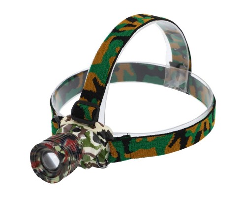 Фонарик налобный SP-Sport 6805BM (пластик, 1 Cree, линза, на аккумуляторе, камуфляж)