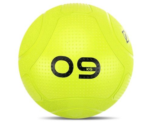 Слэмбол мяч набивной для кроссфита и фитнеса Slam Ball Mdbuddy FI-1774-9 9кг (резина, наполнитель песок, салатовый) MD12133