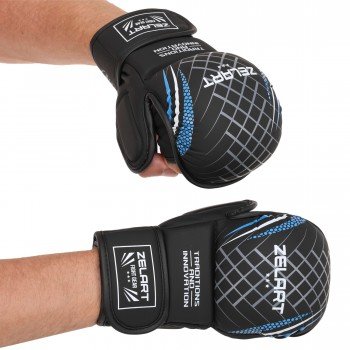 Перчатки Крабы спаринговые для MMA PU Zelart BO-7643 (р-р S-XL, цвета в ассортименте)