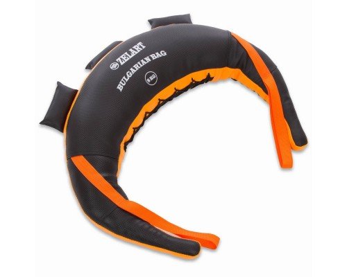 Мешок Болгарский Bulgarian bag Zelart FI-5024-8 8кг (PVC, вес 8кг, черный-оранжевый)