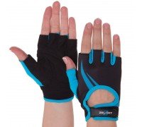 Перчатки для фитнеса и тренировок женские ZELART SB-161731 (PL, PVC,открытые пальцы, р-р XS-M, цвета в ассортименте)