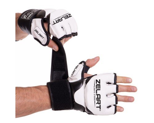 Перчатки для смешанных единоборств MMA PU Zelart BO-3394 (р-р S-L, цвета в ассортименте)