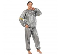 Костюм-сауна для похудения SAUNA SUIT SIBOTE ST-2122 (PVC, р-р L-3XL-50-58, серый)