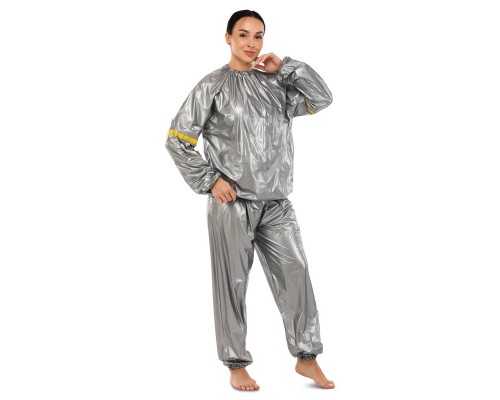 Костюм-сауна для похудения SAUNA SUIT SIBOTE ST-2122 (PVC, р-р L-3XL-50-58, серый)