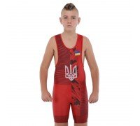Трико для борьбы детское UKRAINE SP-Sport JY-6604 (бифлекс, рост 128-162см, цвета в ассортименте)